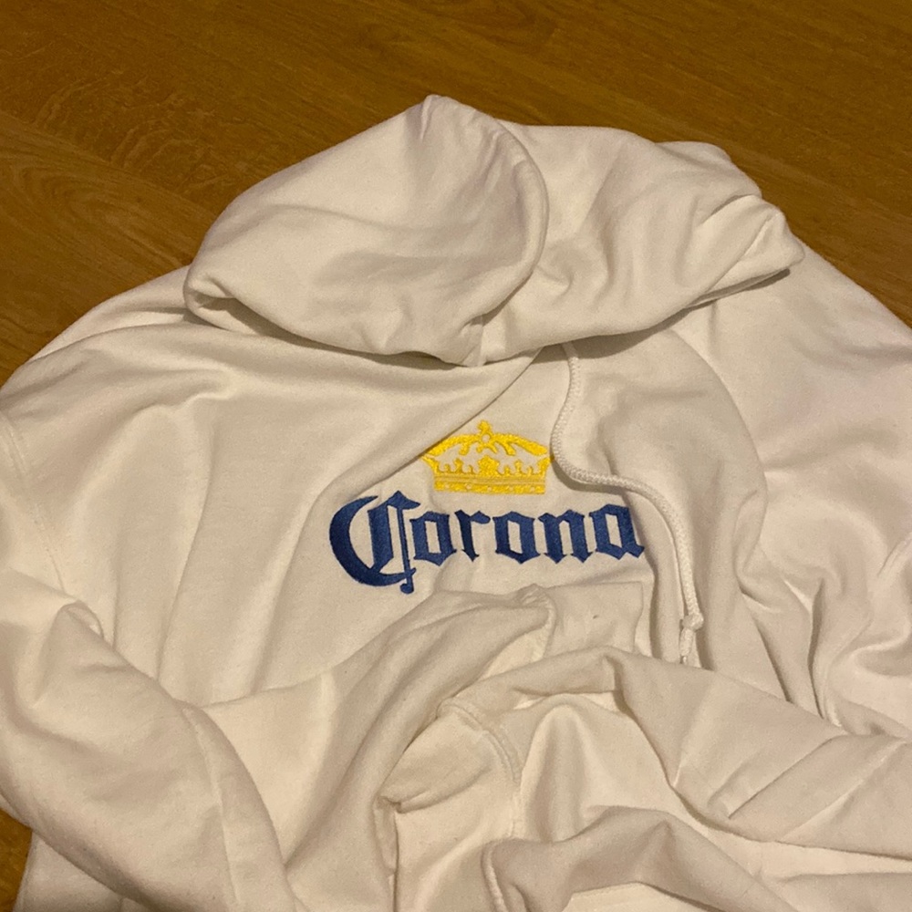 Custom oversized Corona beer hoodie